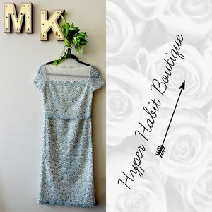 Tory Burch porcelain eyelet silk dress